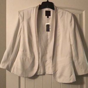 NWT-Limited White and Gray Suit Jacket